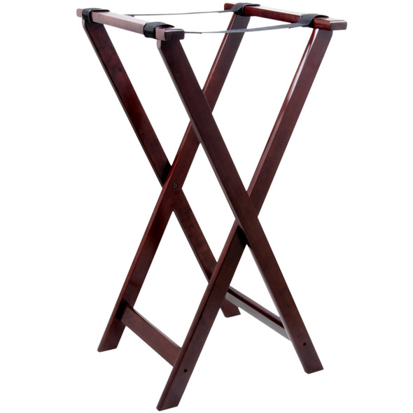 Double Bar Wood Folding Tray Stand