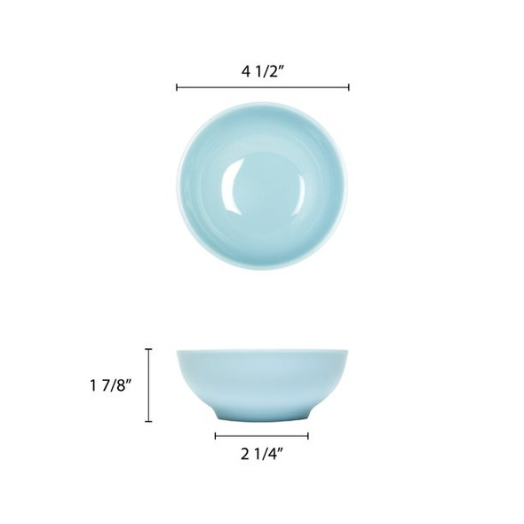 Thunder Group 3904 Blue Jade 8 oz Round Melamine Bowl