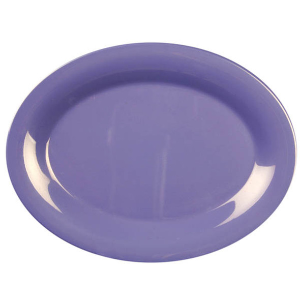 9.5" Wide Rim Melamine Purple Platter (CR209BU)