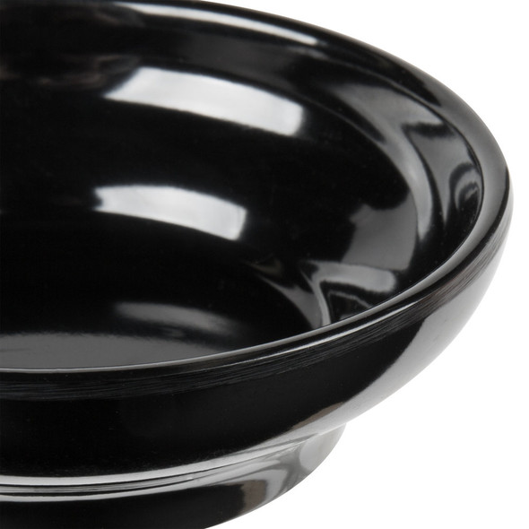 Thunder Group PL351BL1 Plastic 4.5 oz. Black Sauce Dish