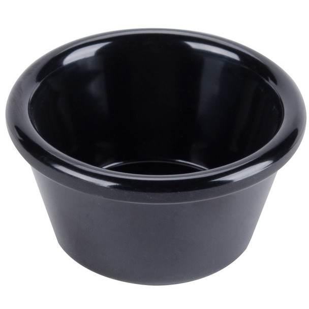 Thunder Group PL535BL1 1.75 oz. Black Smooth Plastic Ramekin