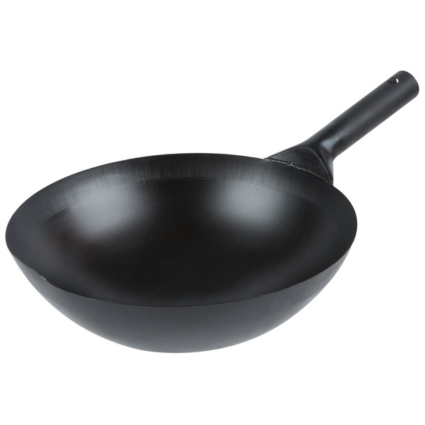 Hammered Black Carbon Steel POW Wok