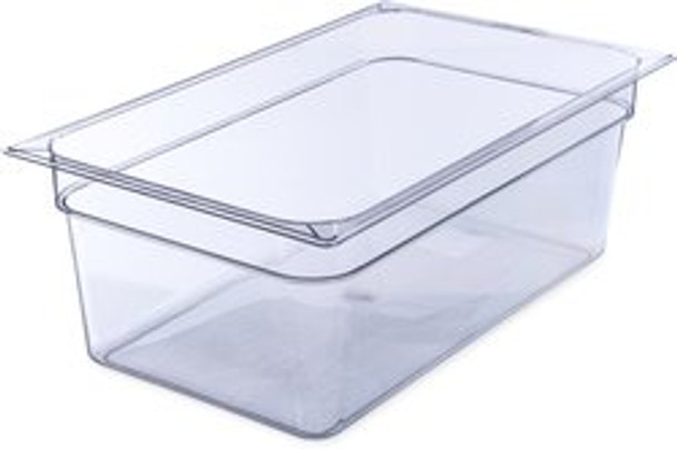 Thunder Group PLPA8008, Full Size Clear Polycarbonate Food Pan - 8" Deep