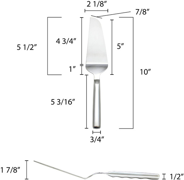 11" Hollow Handle Stainless Steel Pastry Server (SLBF009)