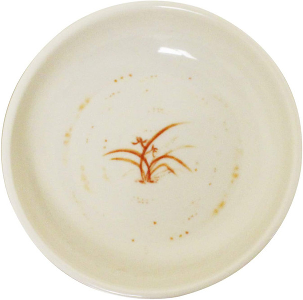 Thunder Group 1903GD Gold Orchid 3 oz Round Melamine Sauce Bowl