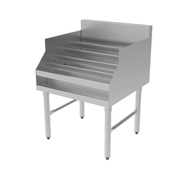 Five-Tier Stainless Steel Liquor Display Rack