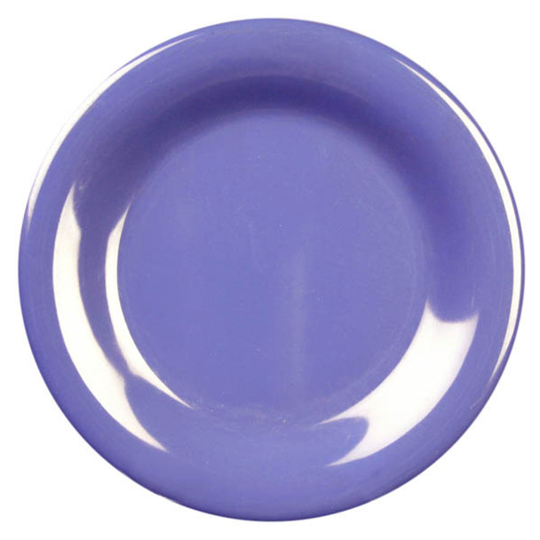 11.75" Wide Rim Melamine Purple Plate (CR012BU)