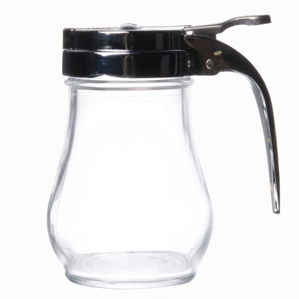 Thumb Lever Glass Syrup Dispenser