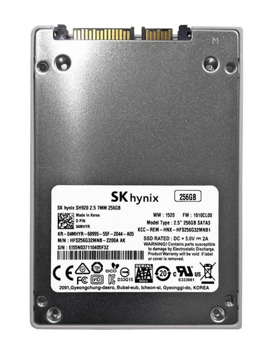 04MHYR - Dell Thin 256GB SATA 2.5 inch Solid State Drive (SSD) Alienware 17