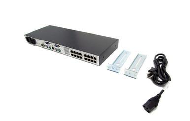 336045-B21 - HP 16Ports 0x2x16 RJ-45 Server 1U Rack Mountable KVM Server Console Switch