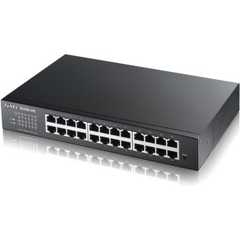 GS1900-24E - Zyxel Fanless 24Ports RJ-45 GBe L2 Web Managed Desktop Switch