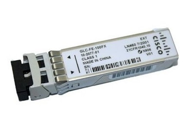 GLC-FE-100FX= - Cisco 100Mb/s 100Base-FX Multi-Mode Fibre 2km 1310nm Duplex LC Connector SFP Transceiver Module