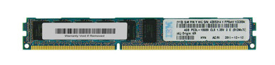 43X5314 - IBM 4GB 1333MHz DDR3 PC3-10600 ECC Registered CL9 240-Pin (VLP) DIMM 1.35V Dual Rank x8 Memory Module