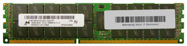 MT36KSF2G72PZ-1G4D1FF - Micron 16GB 1333MHz DDR3 PC3-10600 Registered ECC CL9 240-Pin DIMM 1.35V Low Voltage Dual Rank Memory
