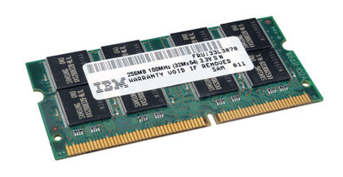 33L3070 - IBM 256MB 100MHz PC100 non-ECC Unbuffered CL2 144-Pin SoDimm Memory Module