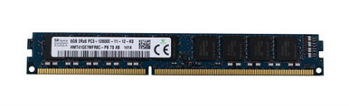 HMT41GE7MFR8C-PB - Hynix 8GB 1600MHz DDR3 PC3-12800 ECC Unbuffered CL11 240-Pin (VLP) DIMM 1.35V Dual Rank x8 Memory Module