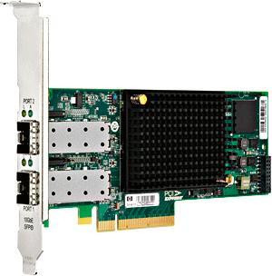 595325-001 - HP StorageWorks Cn1000e Dual Port PCI-Express 2 X8 Converged Network Adapter