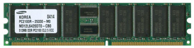 M312L6420DT0-CB0 - Samsung 512MB 266MHz DDR PC2100 Registered ECC CL2.5 184-Pin DIMM Memory