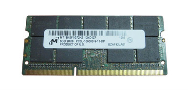 MT18KSF1G72HZ-1G4D1ZF - Micron 8GB 1333MHz DDR3 PC3-10600 Unbuffered ECC CL9 204-Pin Sodimm 1.35V Low Voltage Dual Rank Memory