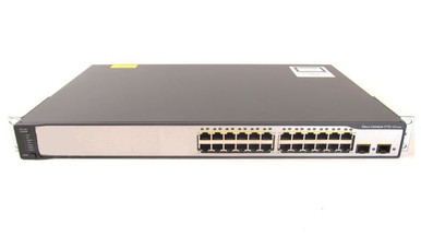 Catalyst 3750V2-24TS-E - Cisco 24-Ports Layer 3 Managed Rack-mountable 1U Network Switch
