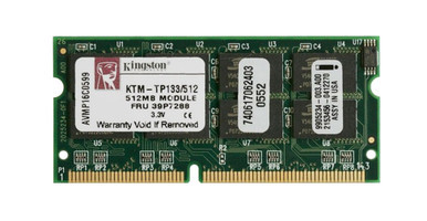 39P7288 - IBM 512MB 133MHz PC133 non-ECC Unbuffered CL3 144-Pin SoDimm Memory Module