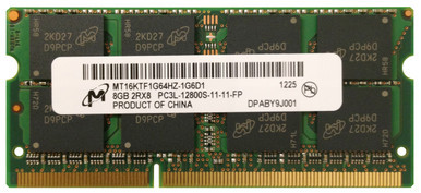 MT16KTF1G64HZ-1G6D1 - Micron 8GB 1600MHz DDR3 PC3-12800 Unbuffered non-ECC CL11 204-Pin Sodimm 1.35V Low Voltage Dual Rank Memory