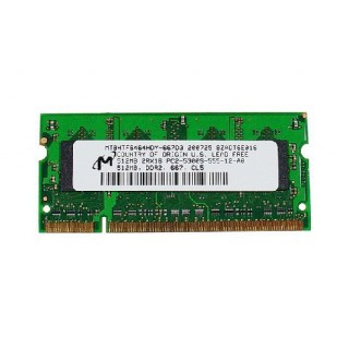 661-3961 - Apple 512MB DDR2-667MHz PC2-5300 non-ECC Unbuffered CL5 200-Pin SoDIMM Single Rank Memory Module for MacBook Pro