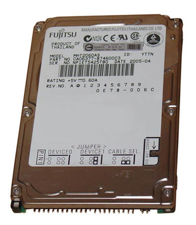 MHT2060AS - Fujitsu Mobile 60GB ATA-100 8MB Cache 2.5 inch 5400RPM Hard Drive