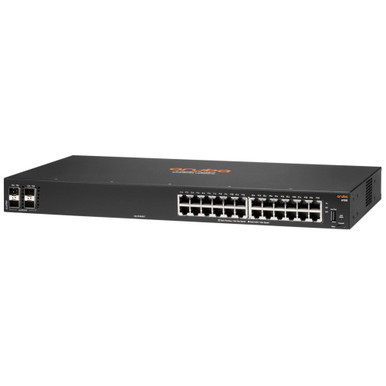 JL678A - Aruba 6100 24G 4SFP+ Switch 24 Ports 3 Layer Supported Modular 33 W Power Consumption Twisted Pair, Optical Fiber 1U High Rack-mountable, Wall Mountable Lifetime Limited