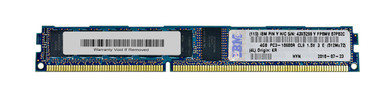 43X5299 - IBM 4GB 1333MHz DDR3 PC3-10600 Registered ECC CL9 240-Pin DIMM Very Low Profile (VLP) Dual Rank Memory