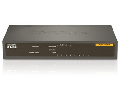 DES-1008PA - D-Link 8 Port 10/100 Desktop Net Switch with 4 PoE Ports