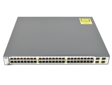 Catalyst 3750-48PS-E - Cisco 48-Ports 4SFP PoE Layer 3 Managed Rack-mountable Switch