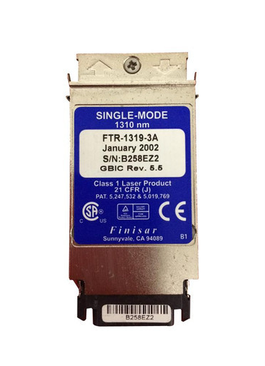 FTR-1319-3A - Finisar 1.25Gb/s 1000Base-LX 10km 1310nm SC Connector GBIC Single-mode Fiber Long Wave Transceiver Module