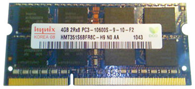 HMT351S6BFR8C-H9N0 - Hynix 4GB DDR3-1333MHz PC3-10600 non-ECC Unbuffered CL9 204-Pin SoDimm 1.35V Low Voltage Memory Module