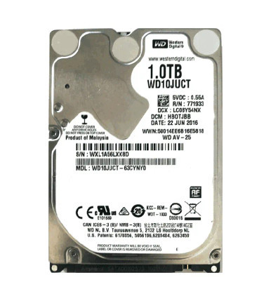Western Digital WD10JUCT-63CYNY0 AV-25 1TB SATA 3Gb/s Laptop Hard Drive