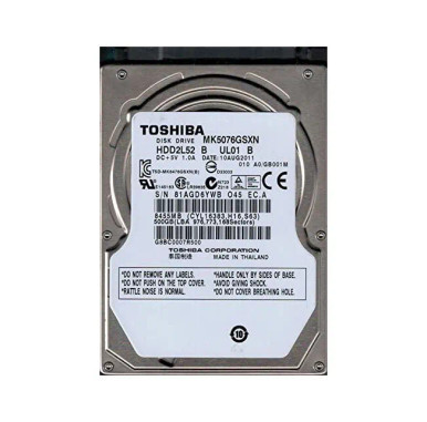 Toshiba MK5076GSXN 500GB SATA 3Gb/s 2.5-inch Laptop Hard Drive
