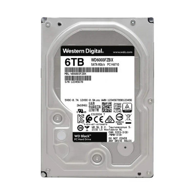 Western Digital WD6003FZBX 6TB SATA 6Gb/s Server Hard Drive