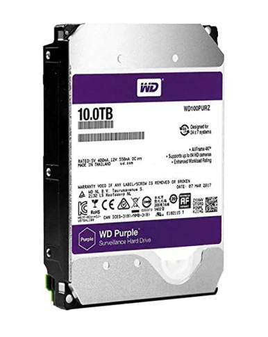 Western Digital WD100PURZ Purple 10TB SATA 6Gb/s Desktop Hard Drive