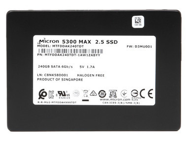 Micron MTFDDAK240TDT-1AW1ZABYYR 240GB SATA 6Gb/s Solid State Drive