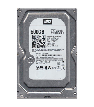 Western Digital WD5000AZKX Blue 500GB SATA 6Gb/s Desktop Hard Drive