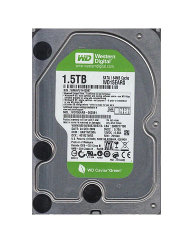 Western Digital WD15EARS-00Z5B1 Caviar Green 1.5TB SATA 3Gb/s Laptop Hard Drive