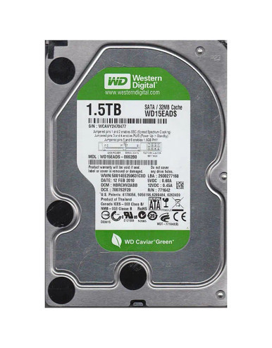 Western Digital WD15EADS-00S2B0 1.5TB 5400RPM SATA 3Gb/s 3.5-inch Hard Drive
