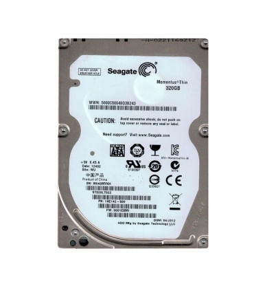 Seagate 1AE142-500 Momentus 5400.6 320GB SATA 3Gb/s Laptop Hard Drive