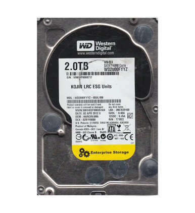 Western Digital WD2000FYYZ-05UL1B0 2TB 7200RPM SATA 6Gb/s 3.5-inch Hard Drive