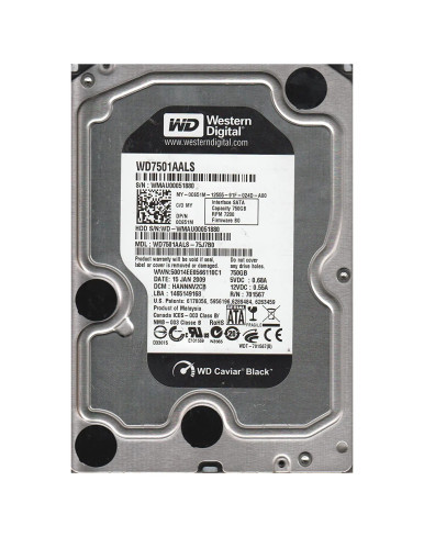 Western Digital WD7501AALS 750GB SATA 3Gb/s Desktop Hard Drive