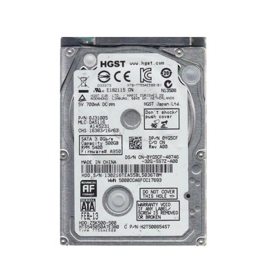 HGST 0J31005 500GB SATA 3Gb/s 2.5-inch Laptop Hard Drive