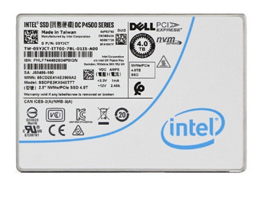 Intel SSDPE2KX040T7T P4500 4TB PCIe NVMe 3.1 x4 2.5-inch Solid State Drive