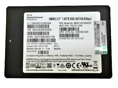Samsung MZ7KH1T9HAJR-000H3 1.92TB SATA 6Gb/s 2.5-inch Solid State Drive