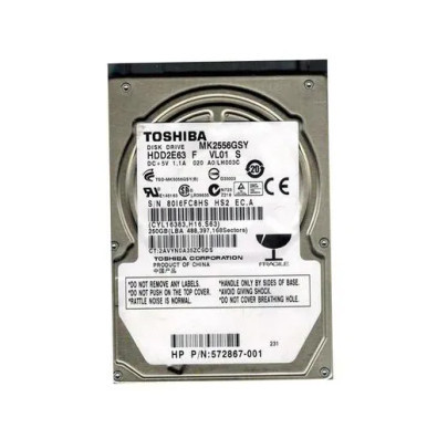 Toshiba HDD2E63F 250GB 7200RPM SATA 3Gb/s 2.5-inch Hard Drive