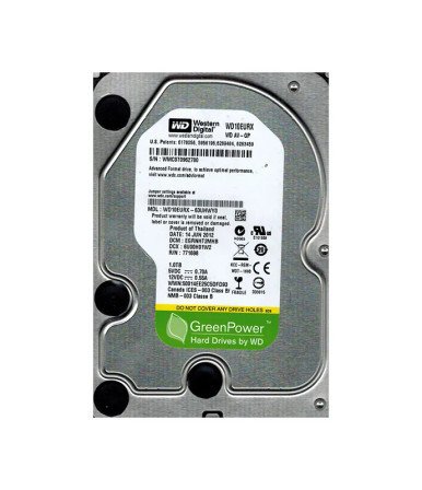 Western Digital WD10EURX-63UHWY0 AV-GP 1TB SATA 6Gb/s Desktop Hard Drive